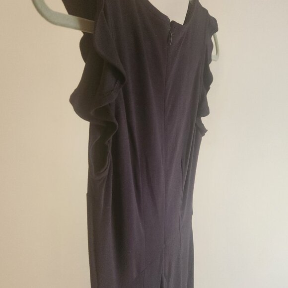 [NWT] OLD NAVY Sleeveless Ruffle-Trim Sheath Dress - Picture 3 of 5